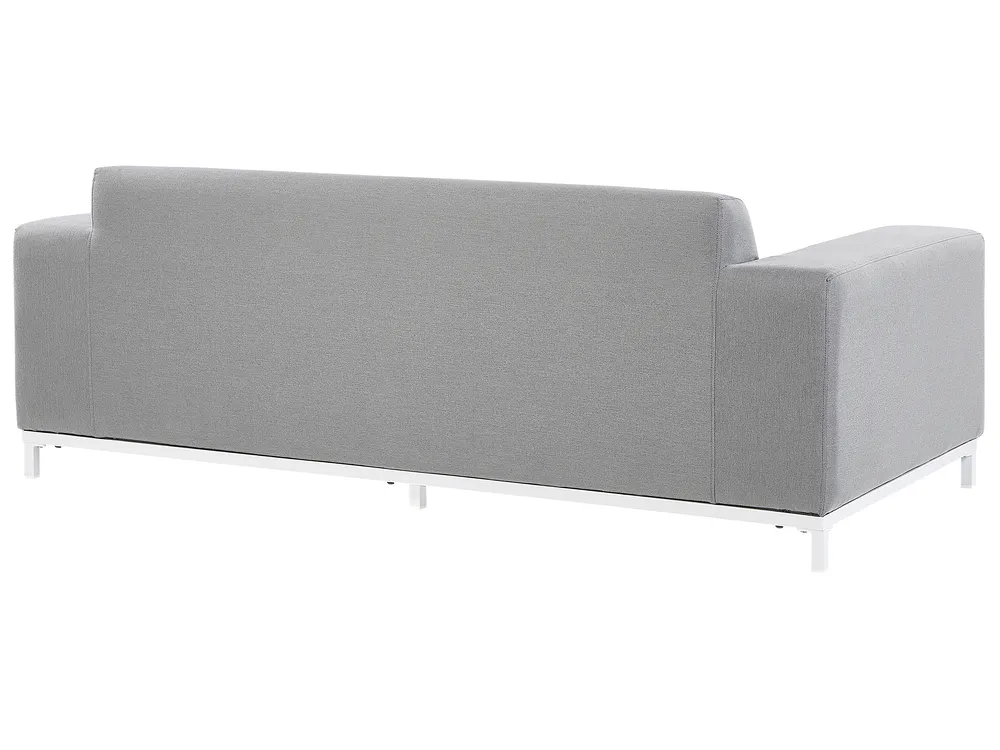 Garden Lounge Set with Table 5 Seater ROVIGO Light Grey_863114