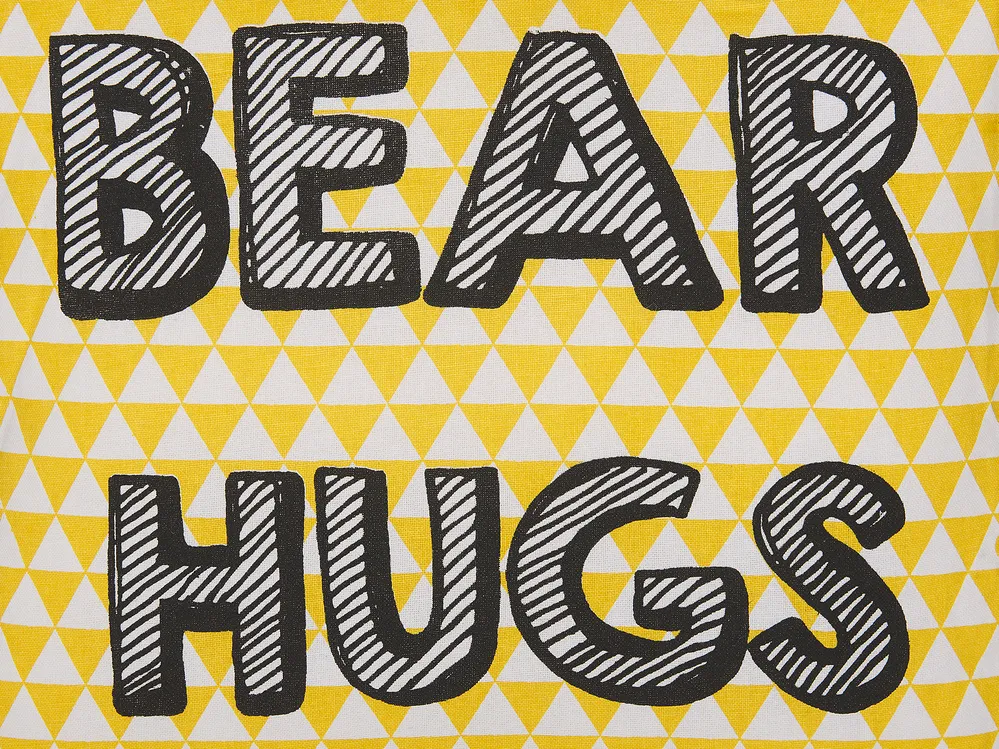 Koristetyynysetti 2 kpl RADZKOT Puuvilla 40 x 40 cm Keltainen_801136