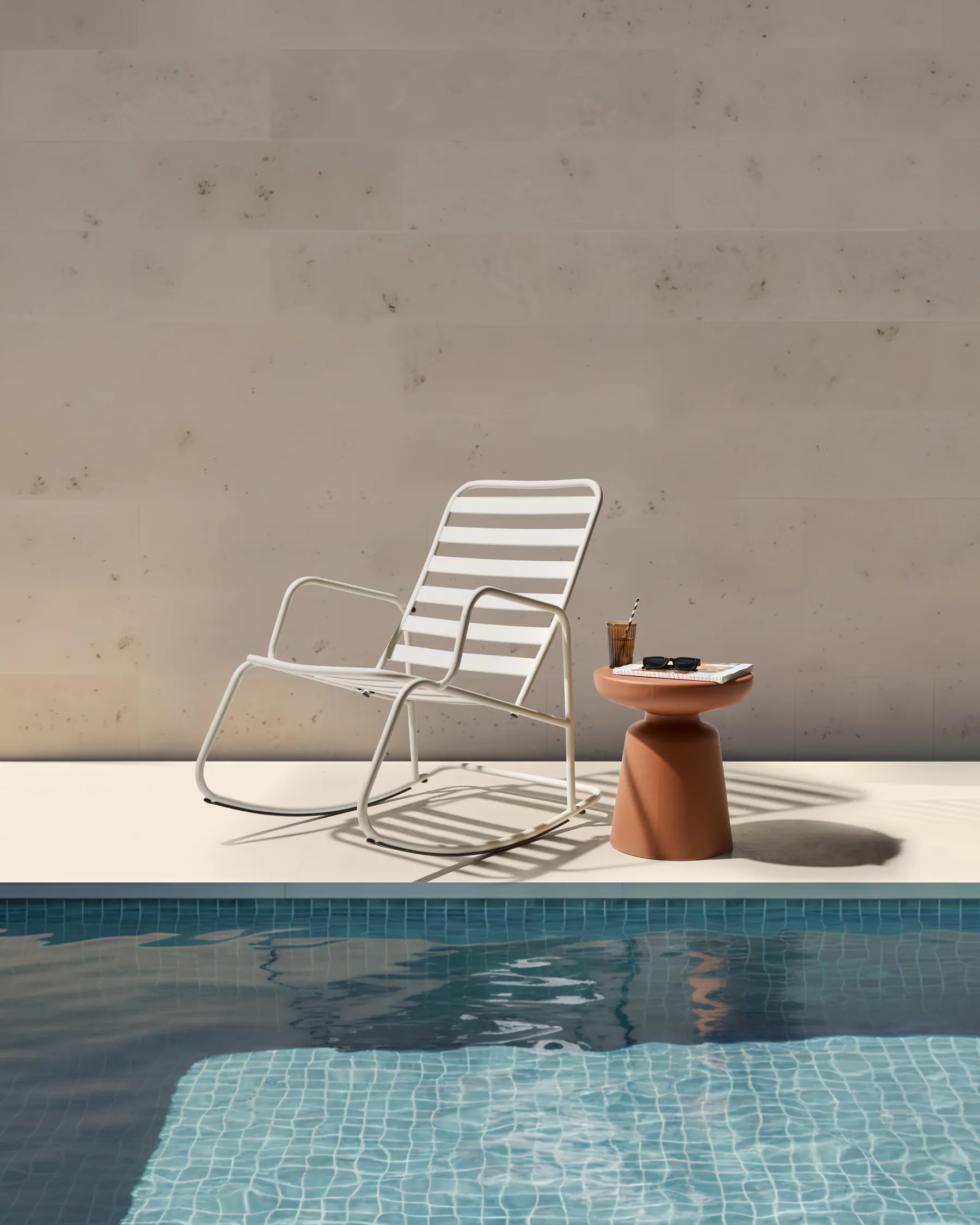 Garden Rocking Chair TURI Metal Off-White_1020869