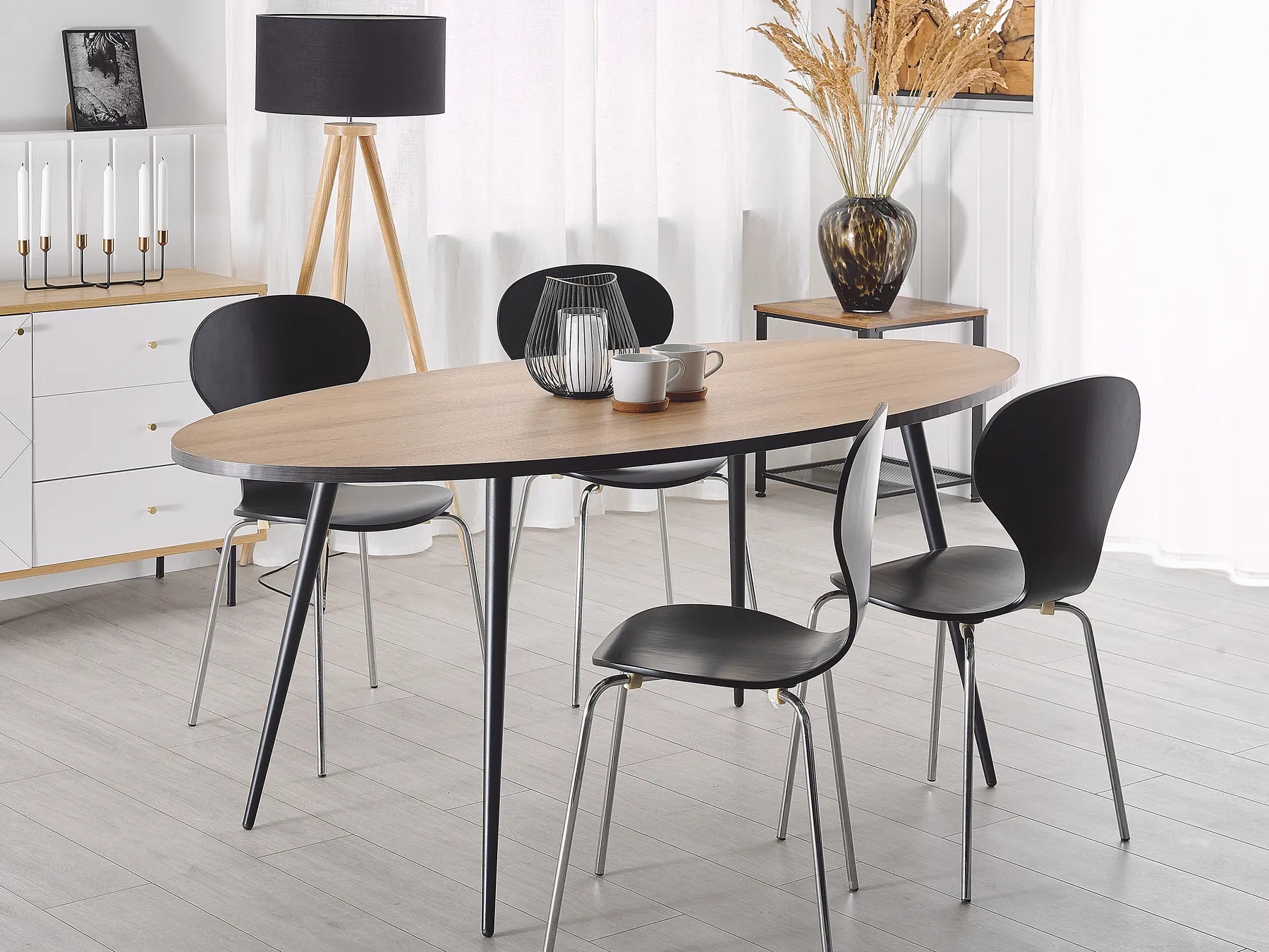 Dining Table OTTAWA Light Brown 180 cm 90 cm_776003