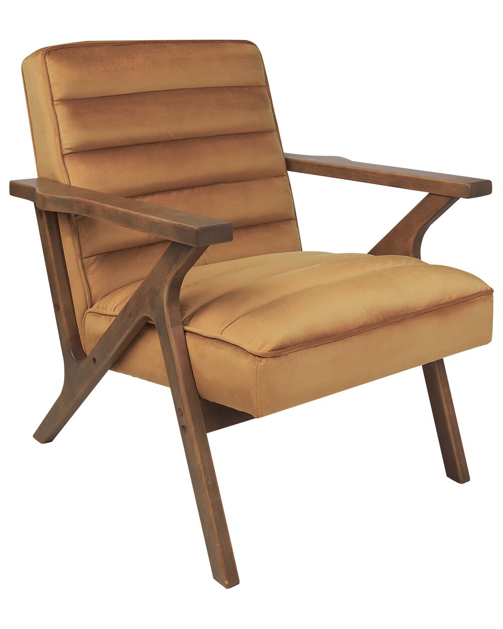 Armchair KISA Velvet Brown