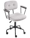 Desk Chair ALGERITA Fabric Light Grey