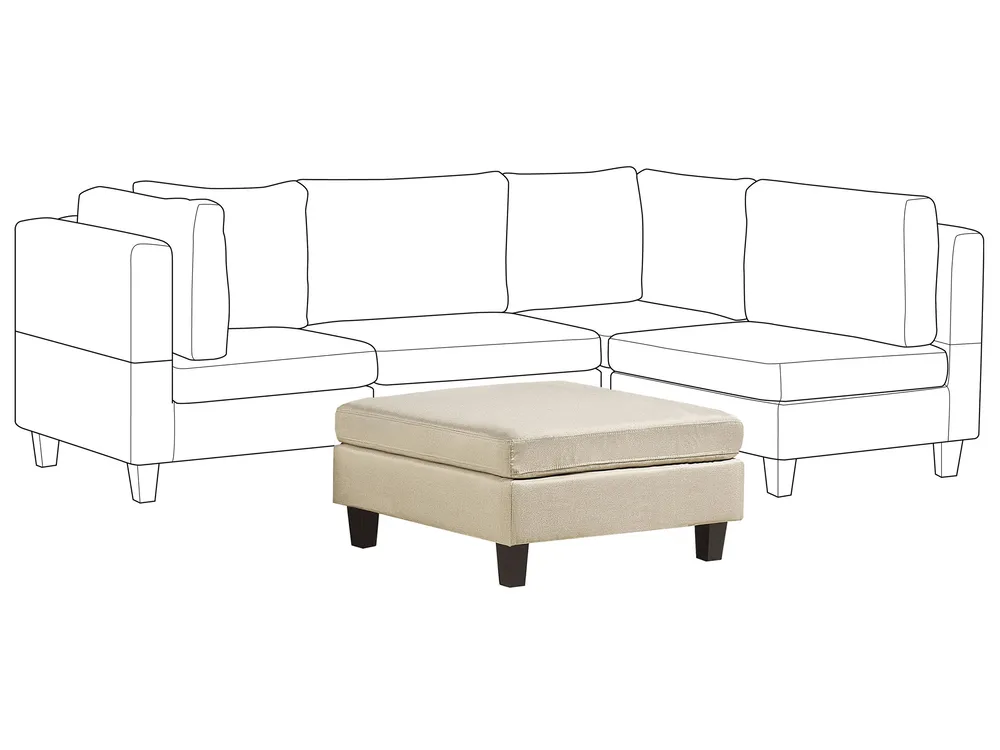 Ottoman FEVIK Fabric Beige_769884
