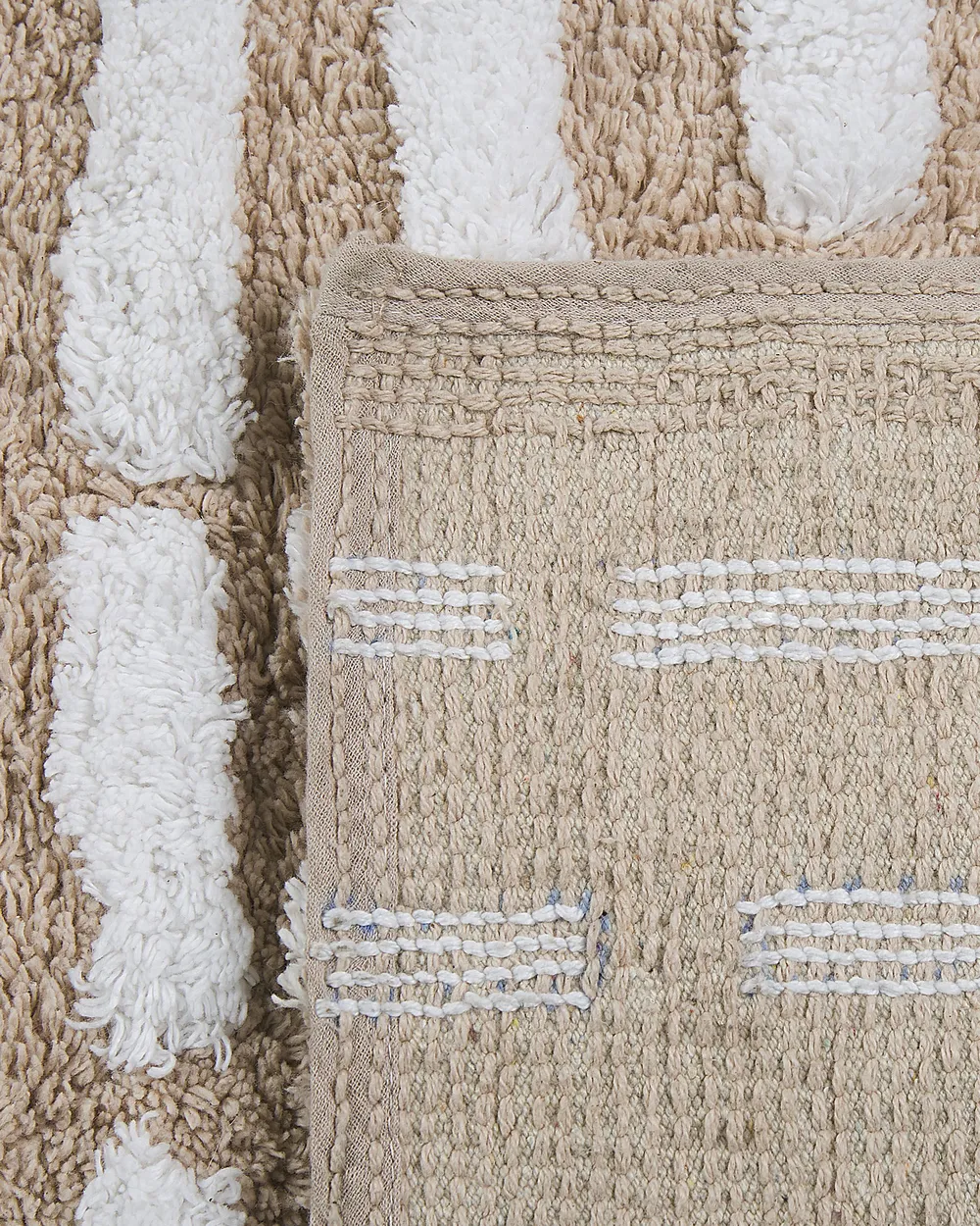 Rug AHIRLI Beige 120 x 180 cm Cotton_791032