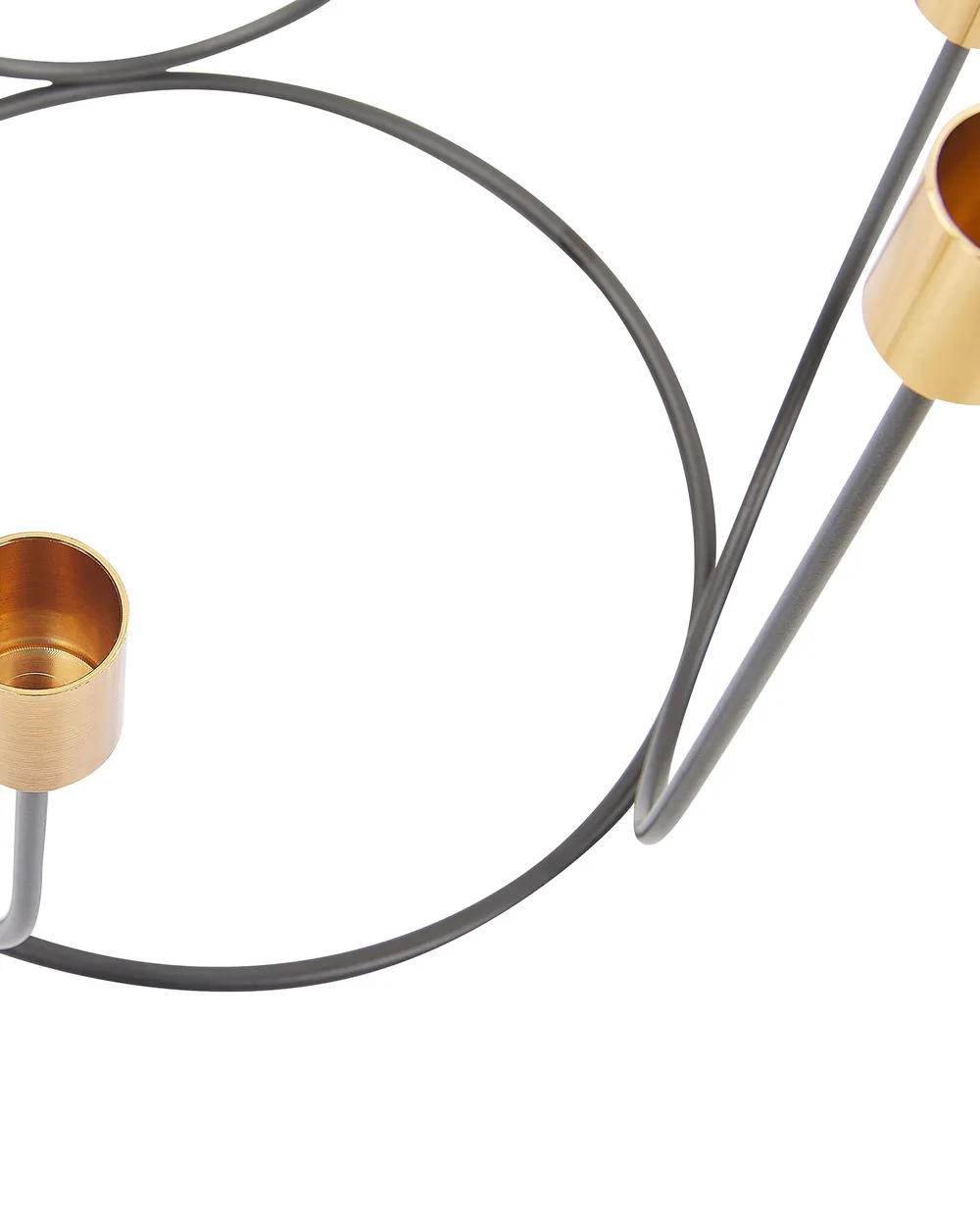 Candle Holder PANAY 25 cm Metal Black_776595