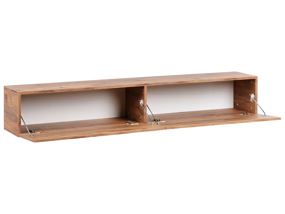 Wall Mounted TV Stand GLADSTONE Brown_973522