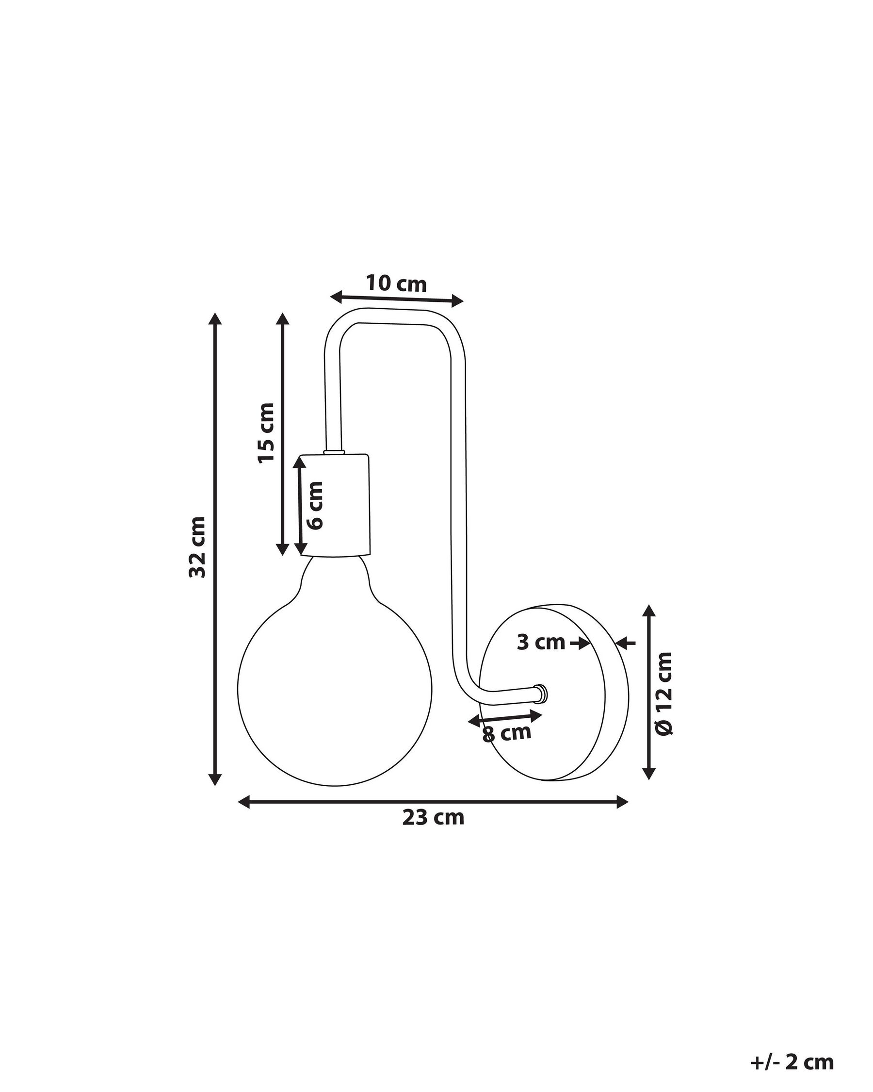Vägglampa SAVENA Metall Guld_785132