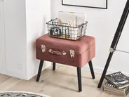 Storage Stool MALLARD Corduroy Pink_773582