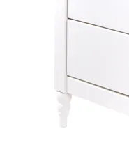 2 Drawer Bedside Table SHILLINGTON Pine Wood Brown/ White_966324