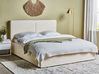 Ottoman Bed MOISSAC Boucle Off-White 160 x 200 cm (EU King Size)