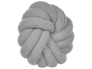 Set of 2 Decorative Cushions AKOLA 31 x 31 cm Boucle Grey Solid_854662