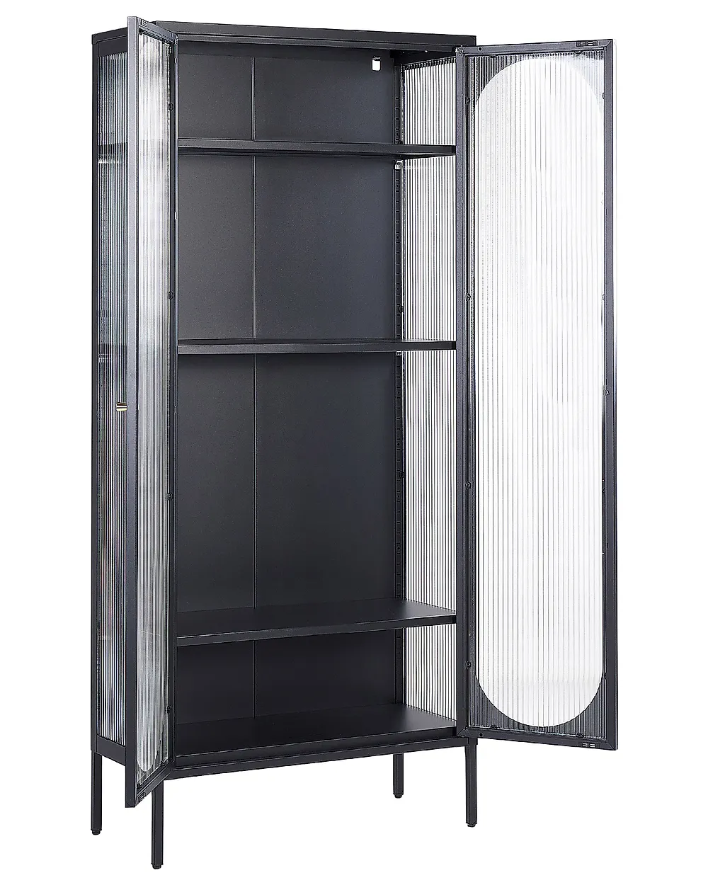 Vitriini FOXTON 80 cm Metalli Musta_850355