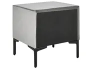 Bedroom Set SEZANNE Velvet Light Grey 180 x 200 cm (EU Super King)_799909