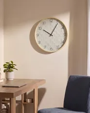 Veggklokke CREUSE 40 cm Hvit_1146707