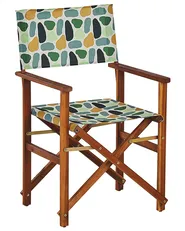 Set of 2 Garden Chairs CINE Acacia Wood Multicolour_819374