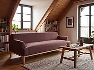 Sofa 3 Seater SOSJO Fabric Burgundy_1178950