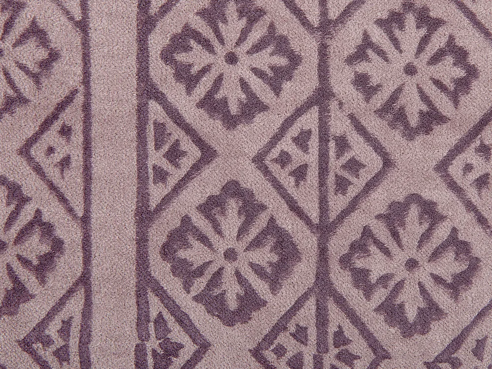 Koristetyyny SILYBUM 45 x 45 cm Sametti Vaaleanpunainen Geometrinen kuvio_838371