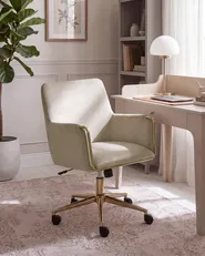Skrivbordsstol ALTONA Sammet Beige_1131966
