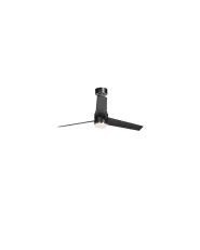 Ceiling Fan with Light TROUT with Remote LED Black_1133553
