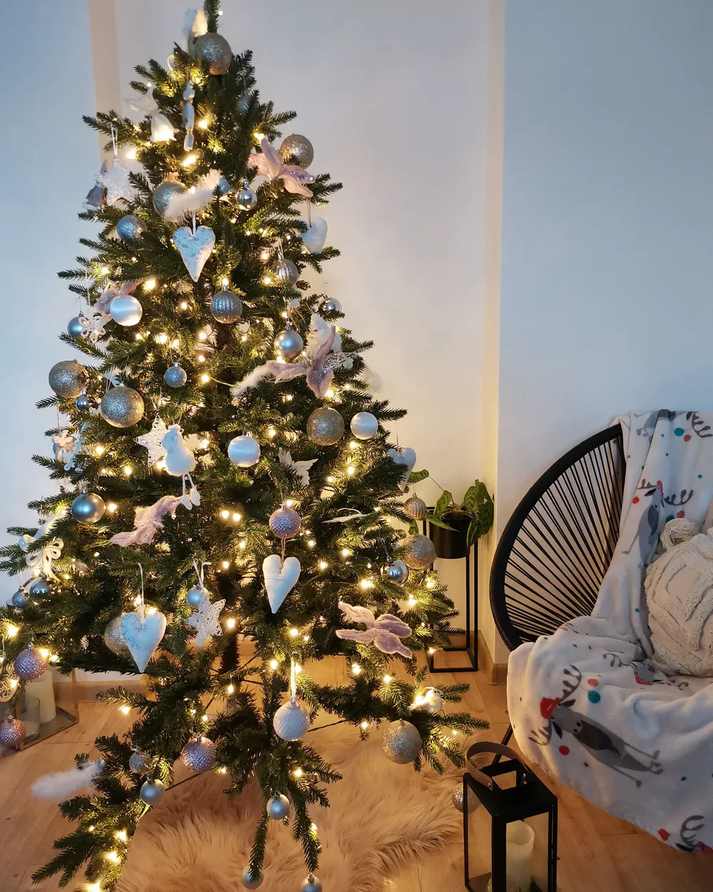 Artificial Christmas Tree LED FIDDLE 180 cm Green_847917