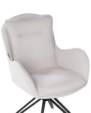 Set med 2 matstolar Vridbar AVELAR Ljusbeige_945027