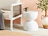 Sivupöytä CAORIA 40 cm 40 cm Terrazzo-kuvio Valkoinen