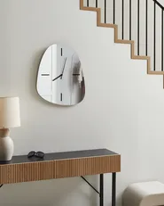 Wall Clock ALMANSA  45 cm Silver_1032649