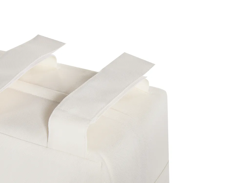 Garden Lounge Set with Table 2 Seater GIAVENO Acacia Wood Off-White_966562