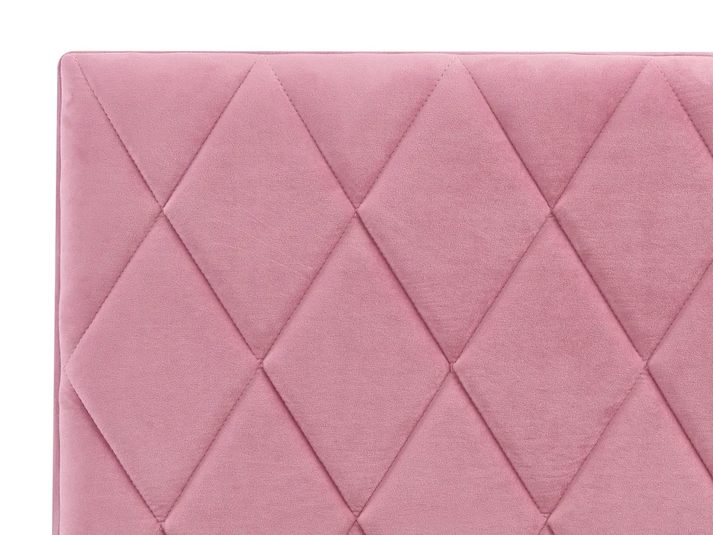 Säng med förvaring ROCHEFORT Sammet Rosa 180 x 200 cm_857455
