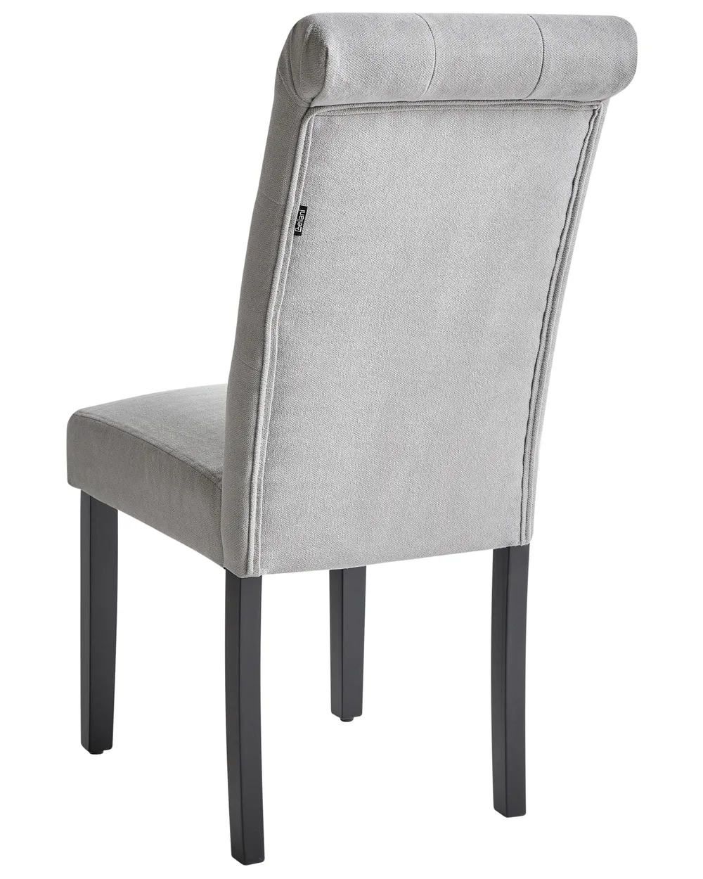 Set of 2 Dining Chairs VELVA Fabric Grey_781858