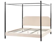 Pylvässänky buklee DANNEMOIS 180 x 200 cm Beige_961017