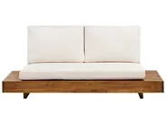 Garden Lounge Set with Table 5 Seater MARETTIMO Certified Acacia Wood Off-White_953786