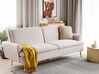 Sofa Bed 3 Seater VETTRE Velvet Light Beige