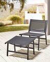 Garden Chair MARCEDDI Metal Black