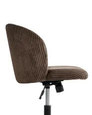 Office Chair MILES Corduroy Dark Brown_1042915