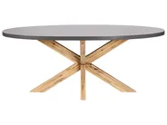 Garden Dining Table ORISTANO 190 cm 100 cm Concrete Grey_944725