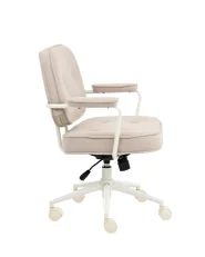 Desk Chair PARAMUS Boucle Light Beige_1153916