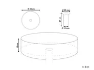 Pesuallas tason päälle TOLOSA ⌀ 36 cm Komposiitti Vaaleanpunainen_1009478