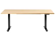 Electric Adjustable Standing Desk DESTINAS 180 cm 72 cm Black/ Light Brown_1000489