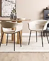 Ruokatuolisetti 2 kpl ELMA Kangas Vaaleanbeige