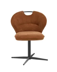 Sett med 2 stoler WORCESTER Chenille Gullbrun_1161667