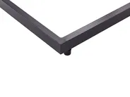 Sidobord för trädgården MESSINA 60 cm 35 cm Svart_932802