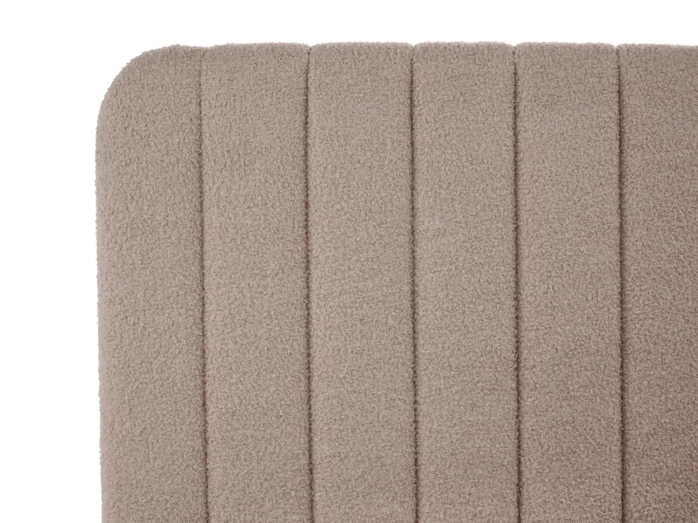 Ottoman Bed LUNAN Boucle Taupe 160 x 200 cm (EU King Size)_1048577