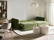 Bäddsoffa 3-sits VAXHOLM med förvaring Grön_1026812