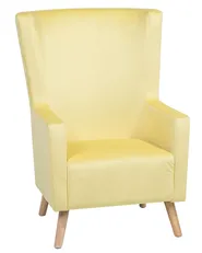 Wingback-tuoli ONEIDA Sametti Keltainen_698258