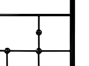 Pylvässänky Metalli ARTONNE 90 x 200 cm Musta_1141718