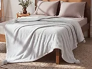 Blanket SAITLER 150 x 200 cm Light Grey_1177836