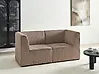 Modular Sofa 2 Seater LEMVIG Corduroy Dark Beige