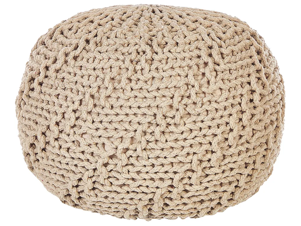Pouffe PRIENE Cotton Beige