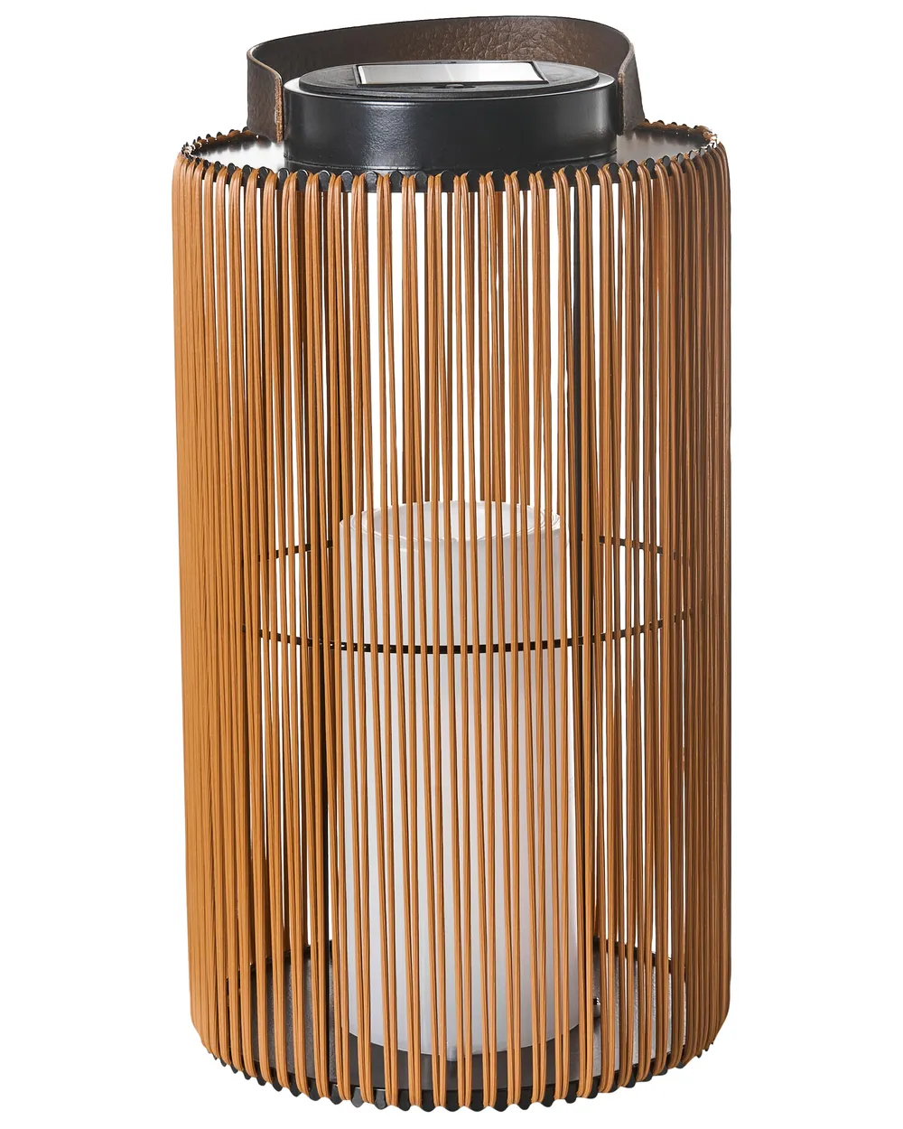 Solar Powered Lantern MACHILI 53 cm Brown_1042507